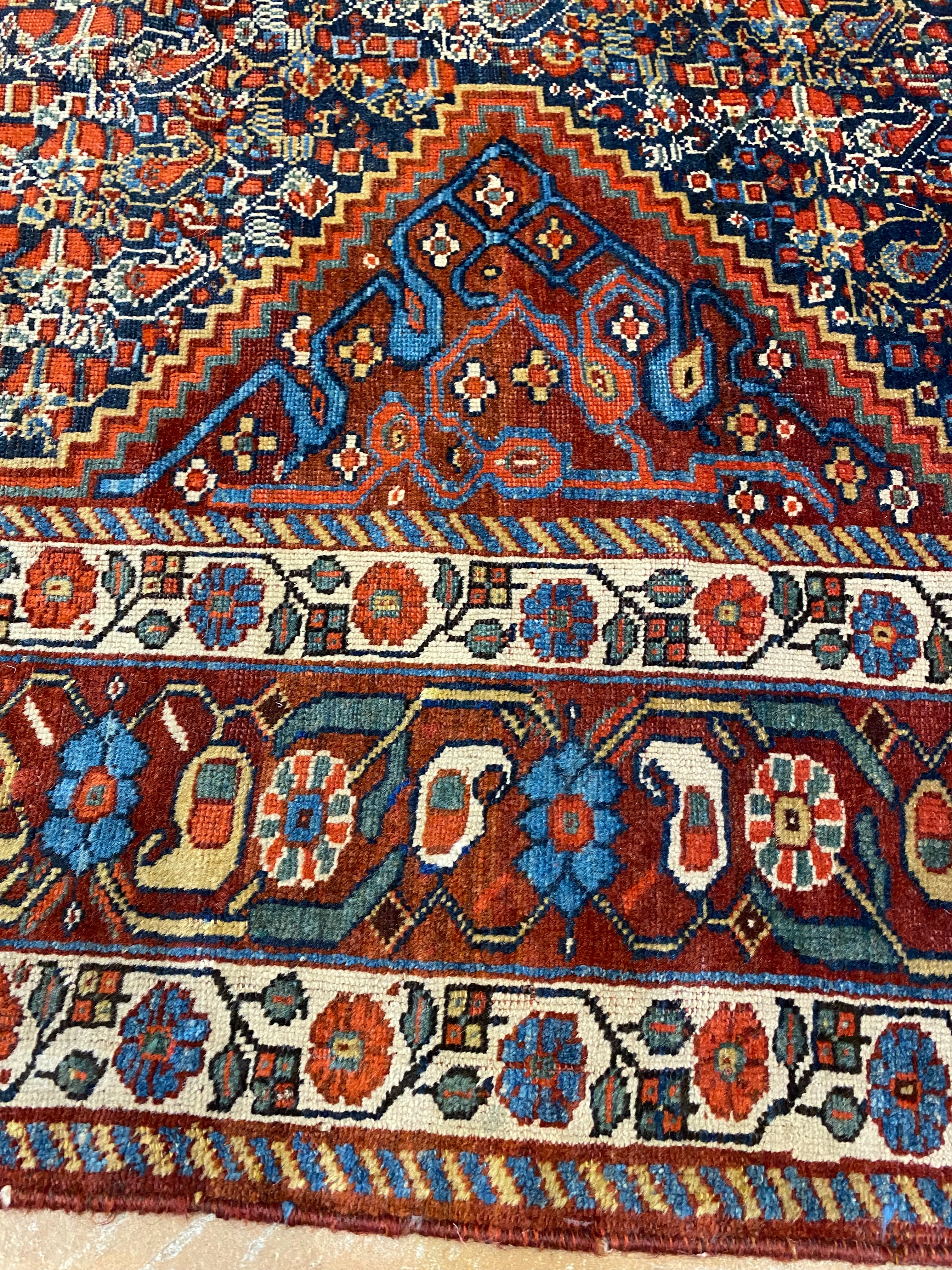 25210 Antique Khamseh Rug