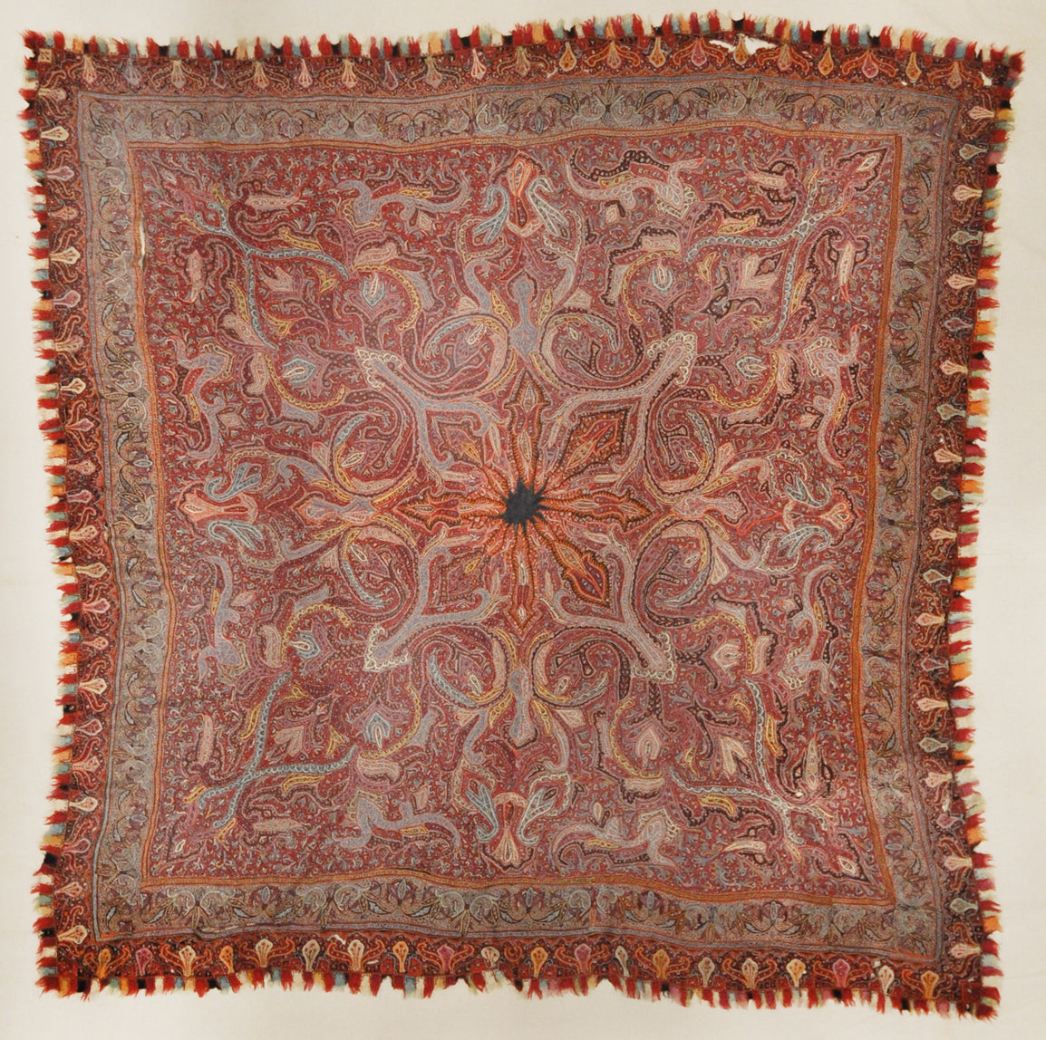 30091 Antique Kerman Shawl Circa 1800