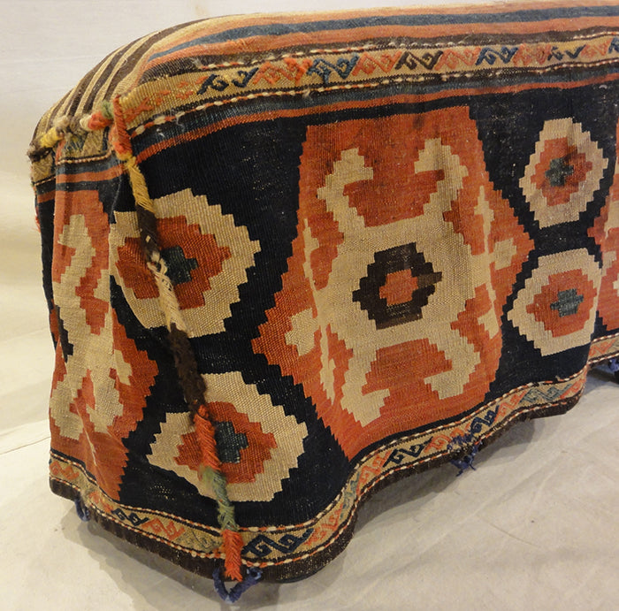 31981 Shahsavan Antique Kelim Camel Bag