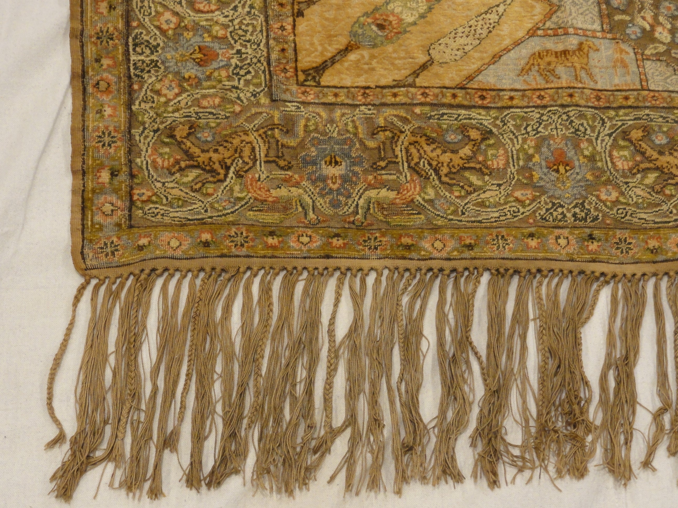 important Gift to Tzar of russia made with gold, silver and silk treads in Garden of Paradise design 30636