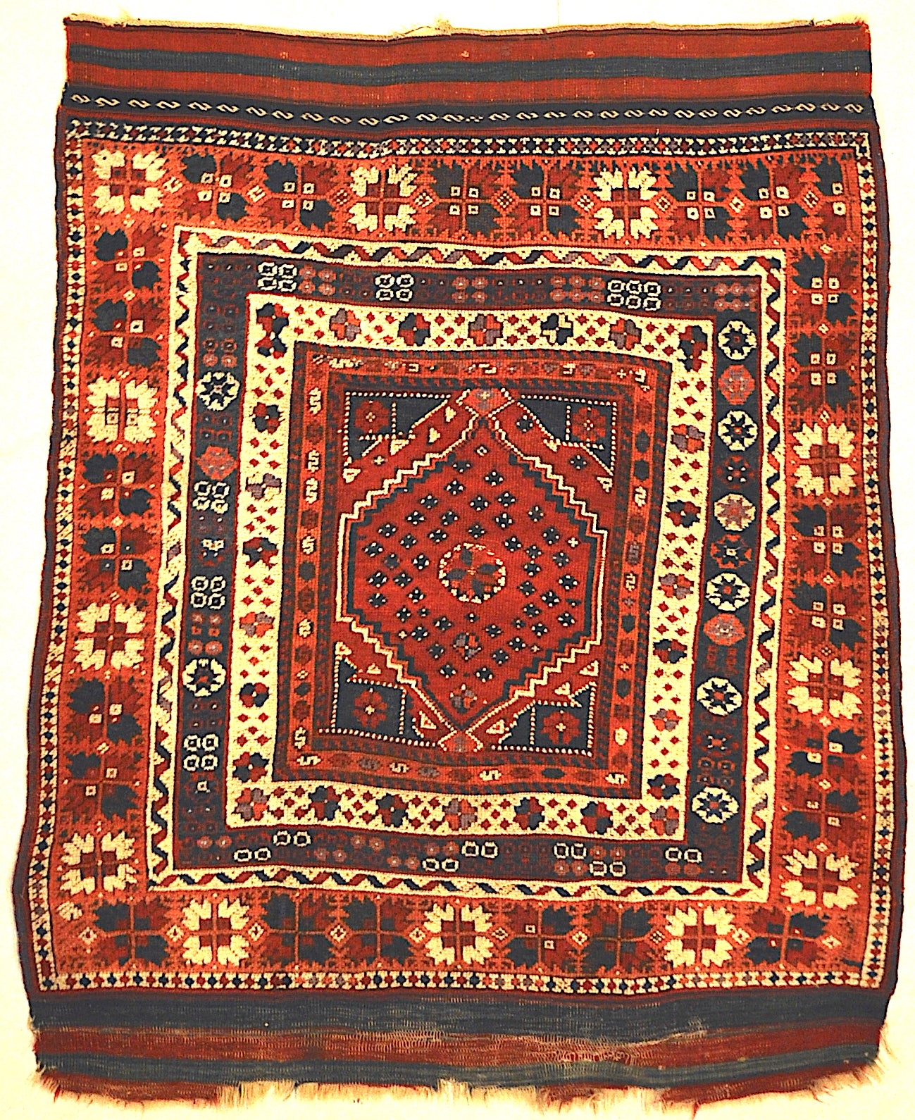 Antique Turkish Bergama Rug Woven Circa 1880 Genuine Authentic Woven Carpet Art Santa Barbara Design Center and Rugs and More