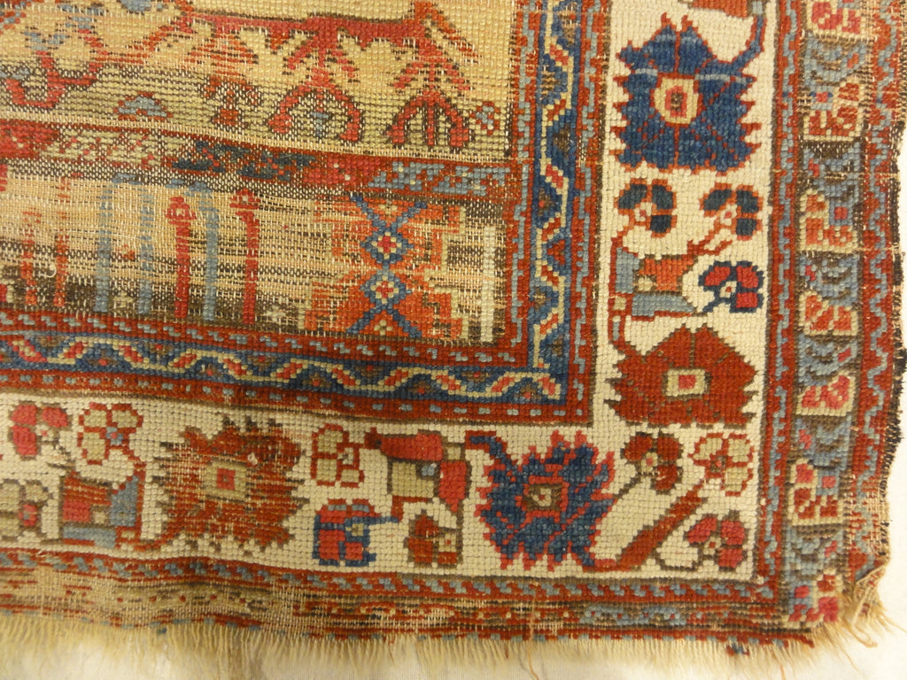Rare Classical Milas Prayer Rug from Turkey Pre-1700s 30134