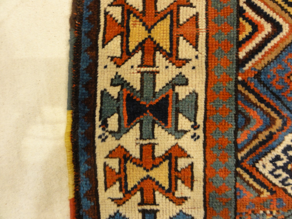 Unique Rare Jaf Kurd Rug Circa 1860s rainbow 30656