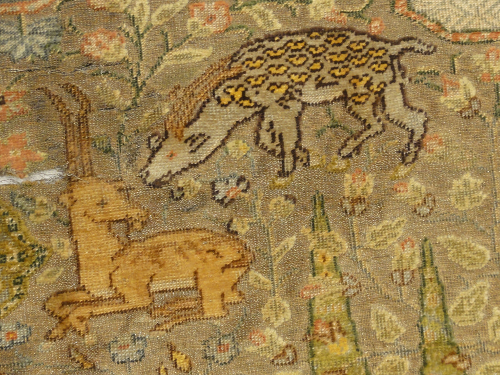 important Gift to Tzar of russia made with gold, silver and silk treads in Garden of Paradise design 30636