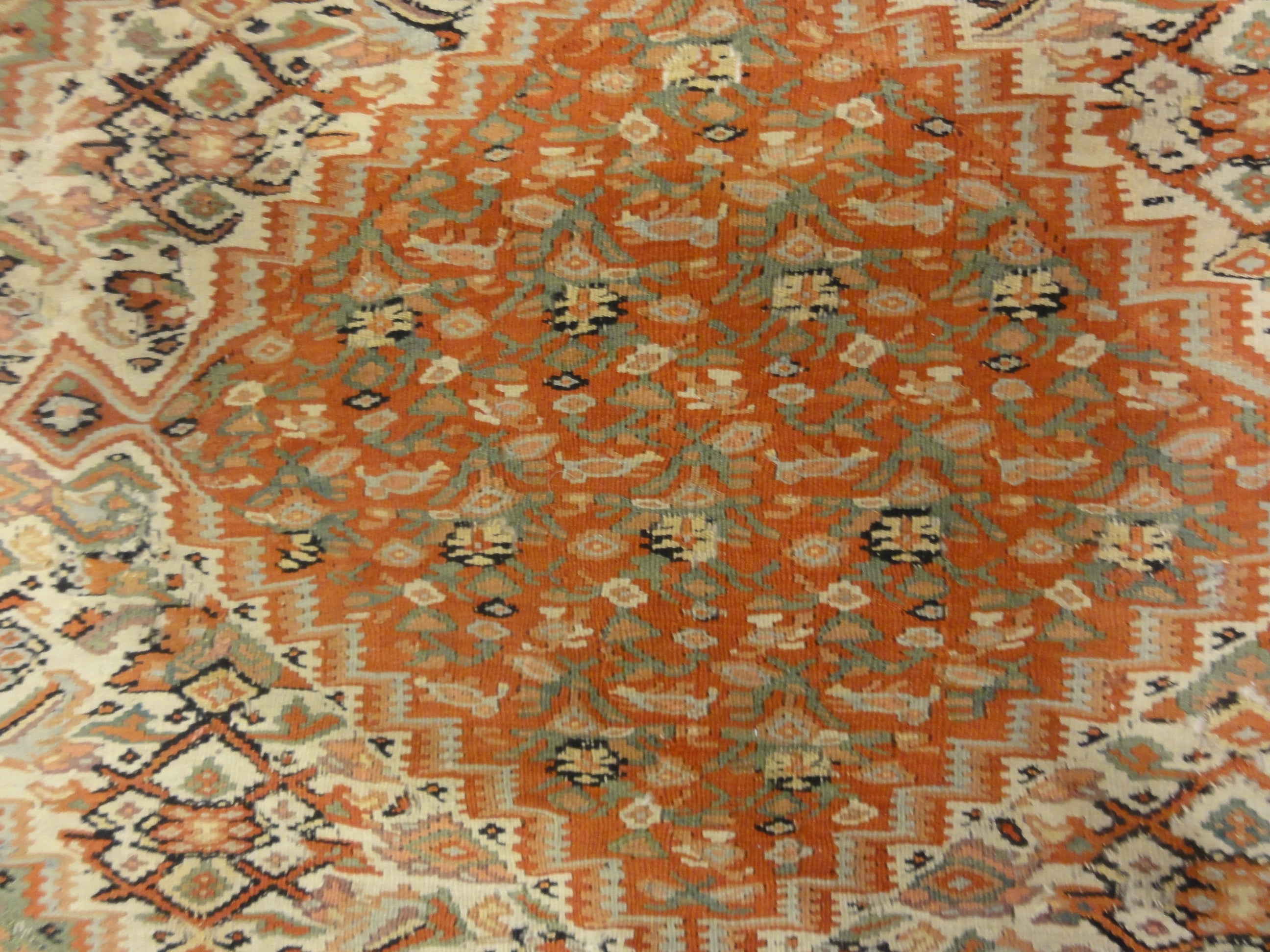 Antique early 19th Century Persian Senneh Kilim , the oldest senneh kelim we encountered 30121