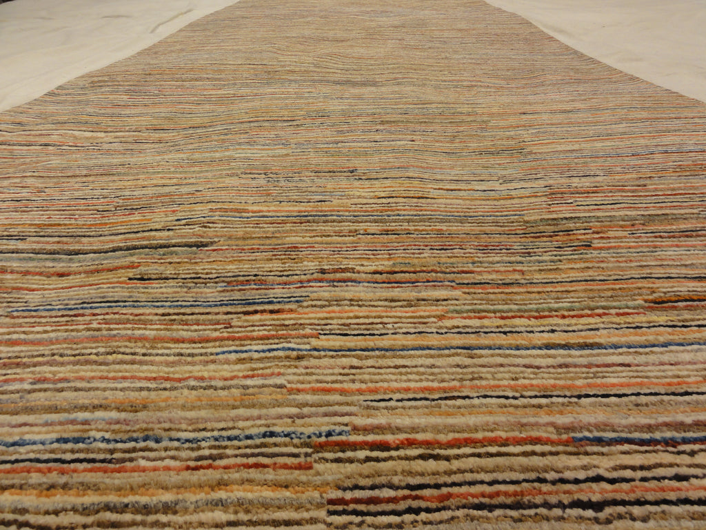 Leesa Organic Modern Stripes Runner Rug. Ziegler and Company in collaboration with designer Leesa Wilson Goldmuntz in Santa Barbara, California.
