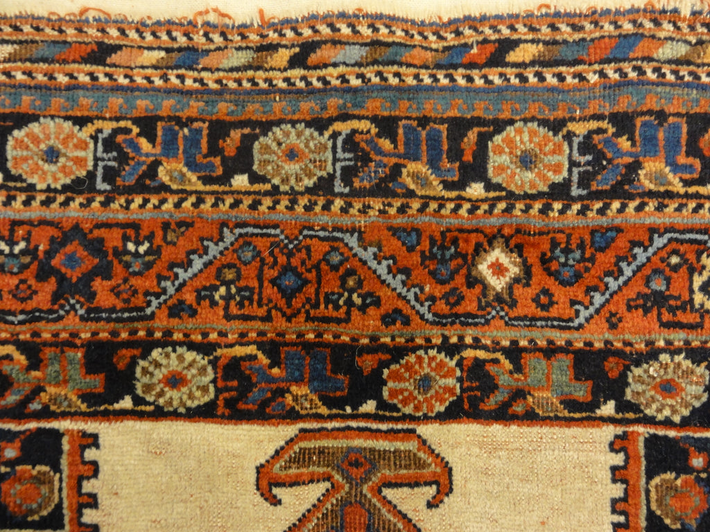 A Rare Antique Persian Afshar Rug. A piece of genuine handwoven carpet art. Sold by Santa Barbara Design Center, Rugs and More.