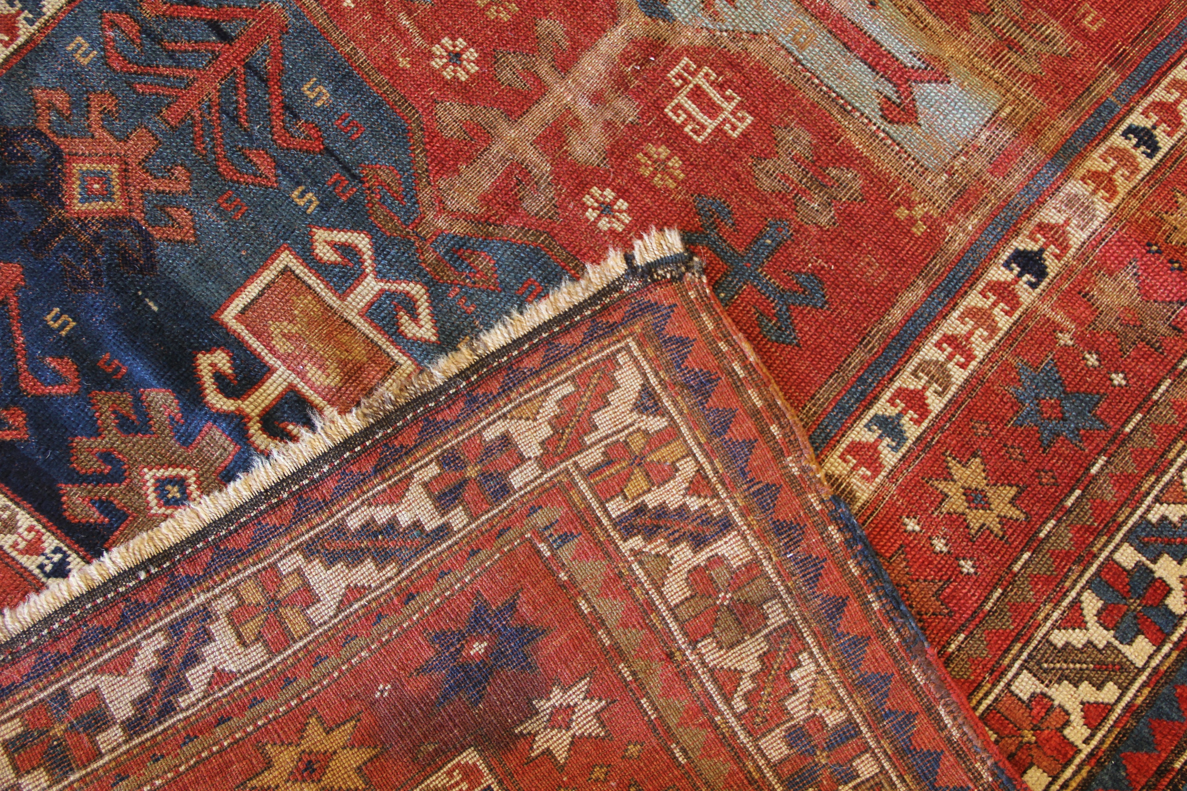 Antique Shirvan Fakhralou Prayer Rug 38227