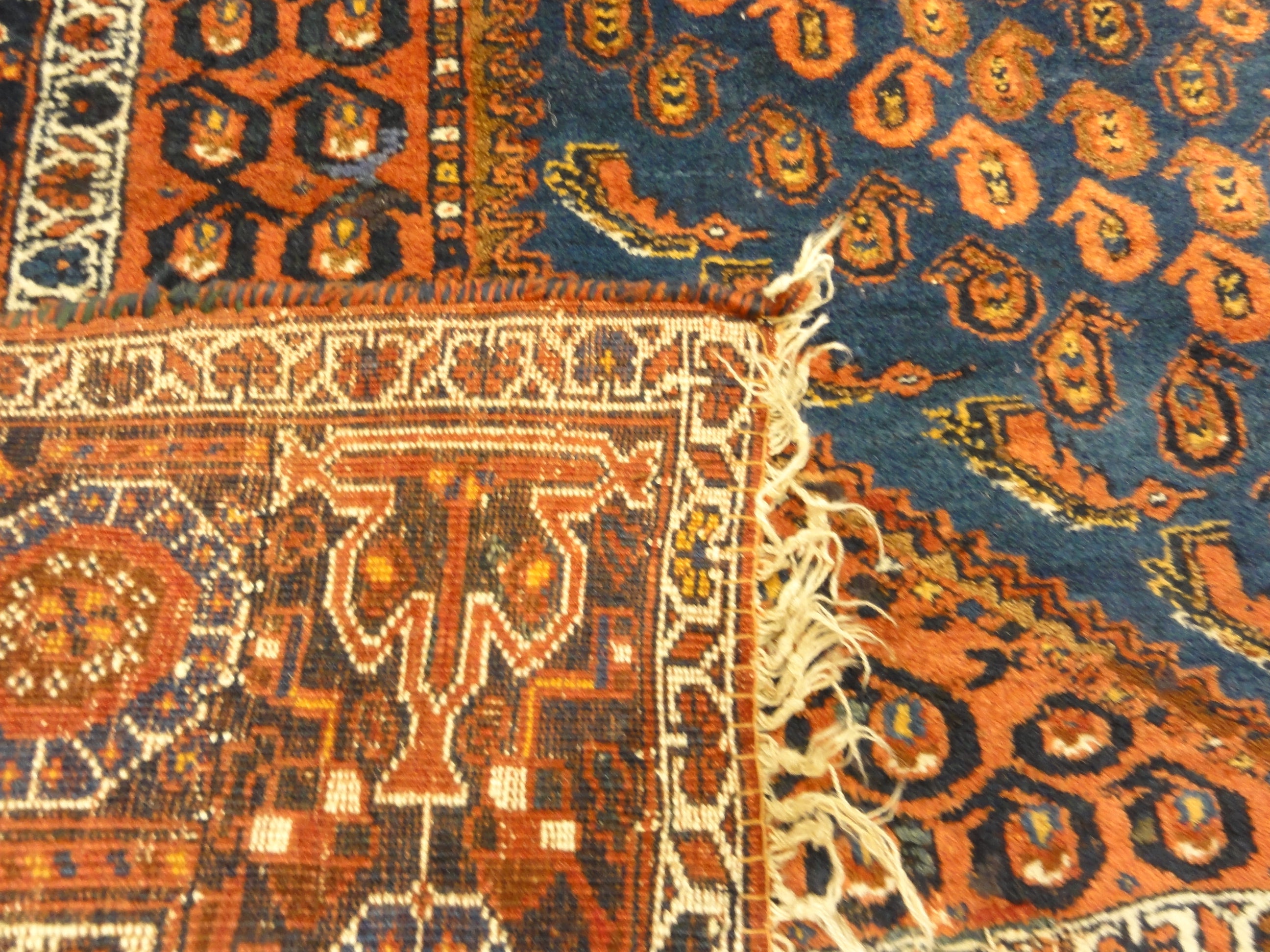 30658 Antique Intricate Botteh Afshar Rug