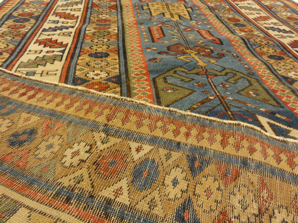 Antique Early 19th Century Shirvan Runner Rug. A piece of genuine authentic woven carpet art sold by the Santa Barbara Design Center Rugs and More.