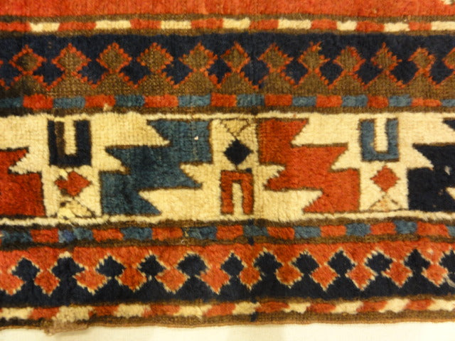 Caucasian Kazak double niche Prayer Rug 30076