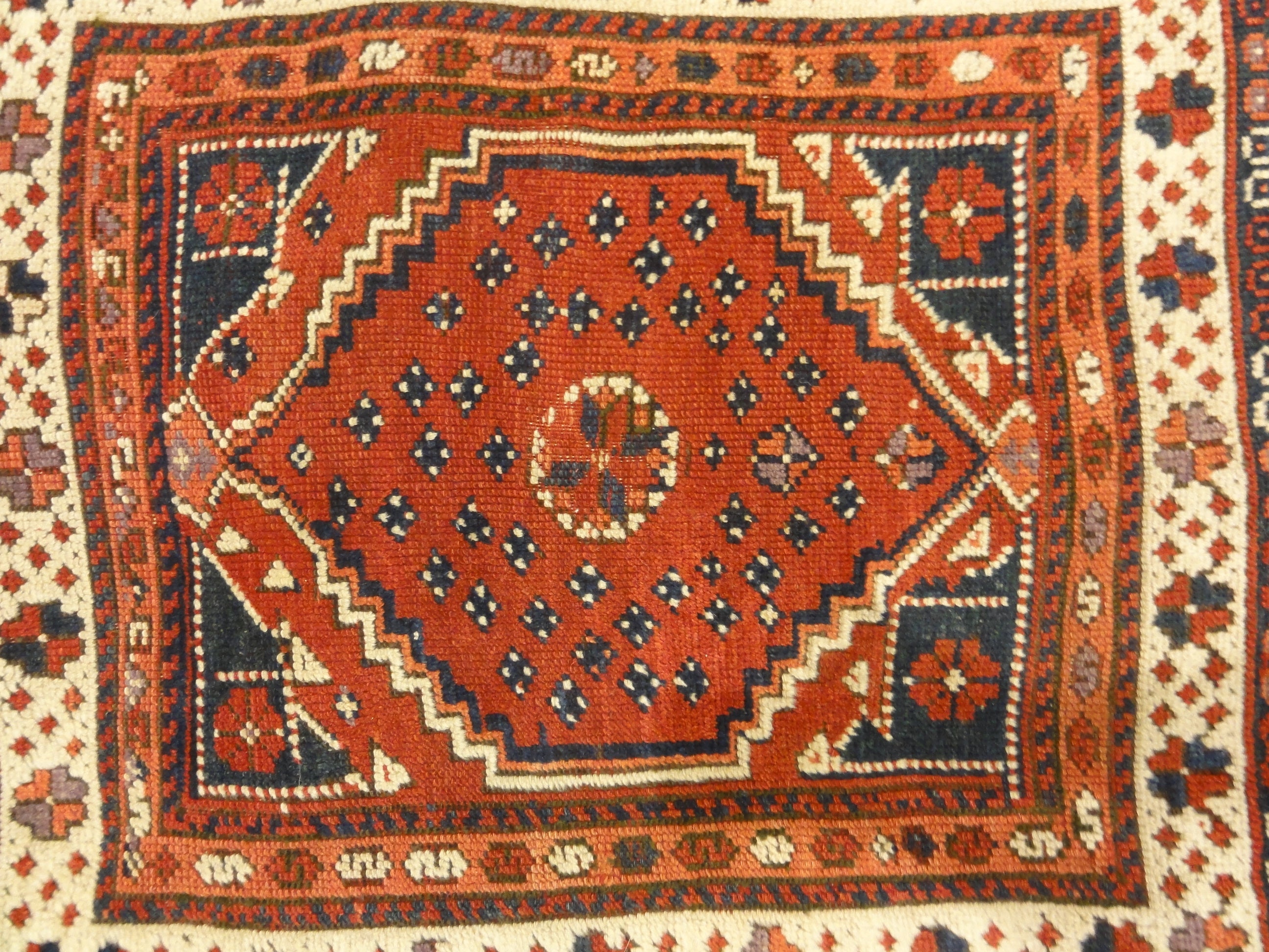 Antique Turkish Bergama Rug Woven Circa 1880 Genuine Authentic Woven Carpet Art Santa Barbara Design Center and Rugs and More