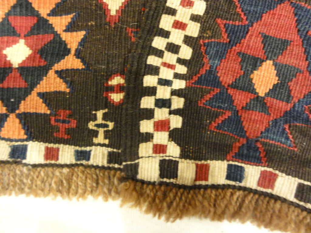 30155 Antique turkish Kelim Tribal Rug Featuring Goddess of Anatolia and Phoenixes