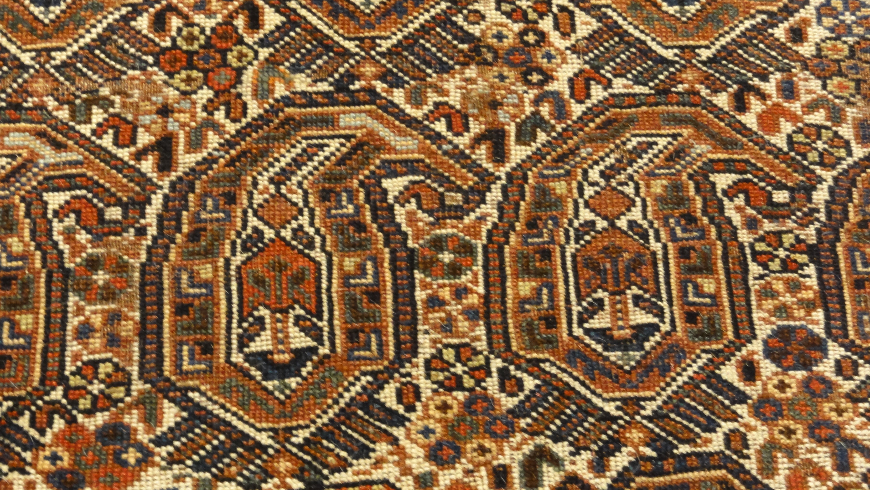 34646 Antique Khamseh Rug