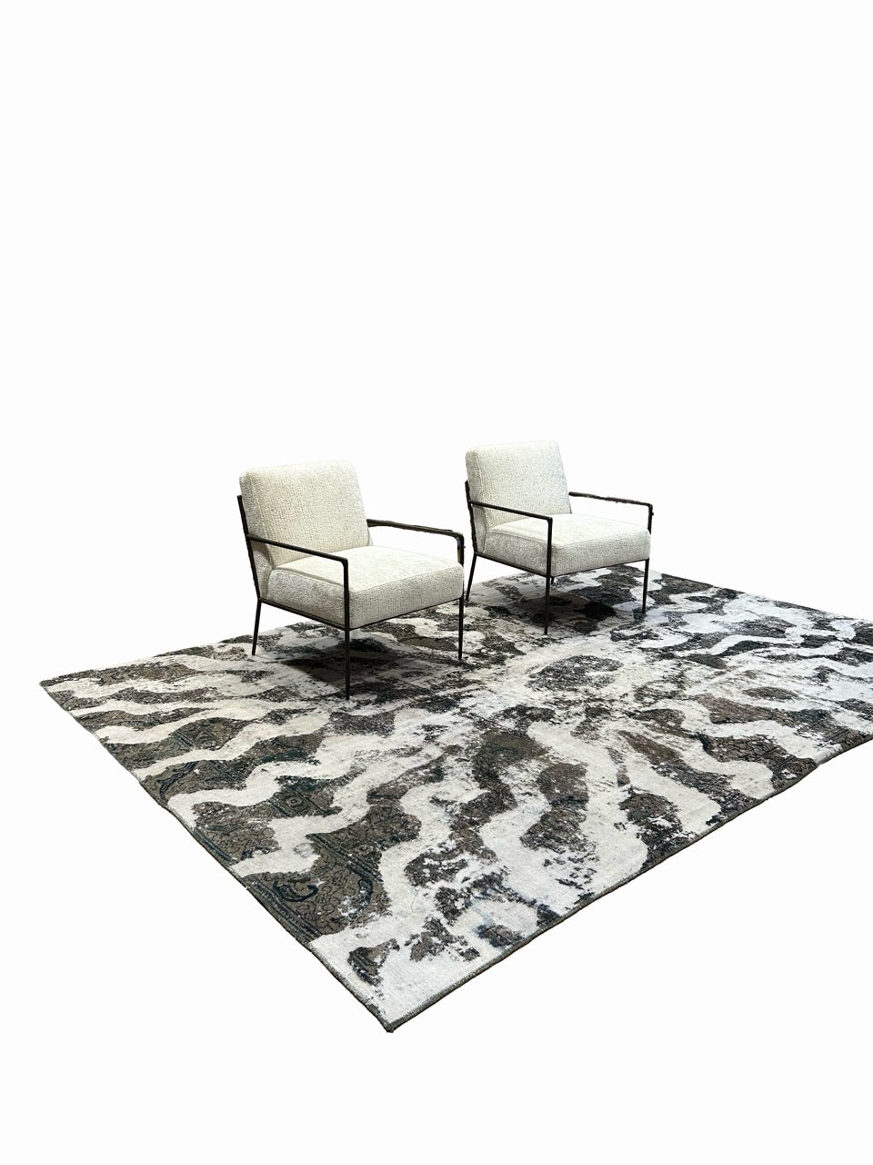 Vintage Persian Modern Rug 31345