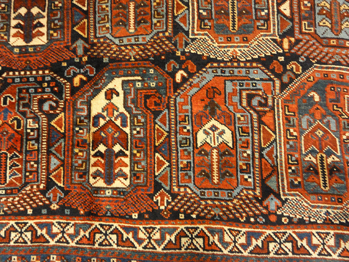 Antique Khamseh botteh Signed and Dated 31636