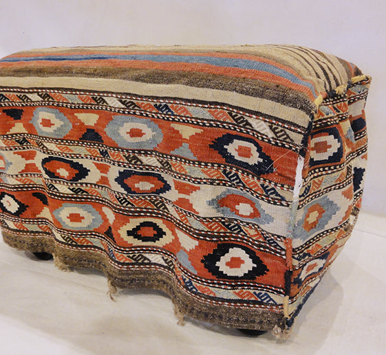 31990 Shahsavan Antique Kelim Camel Bag