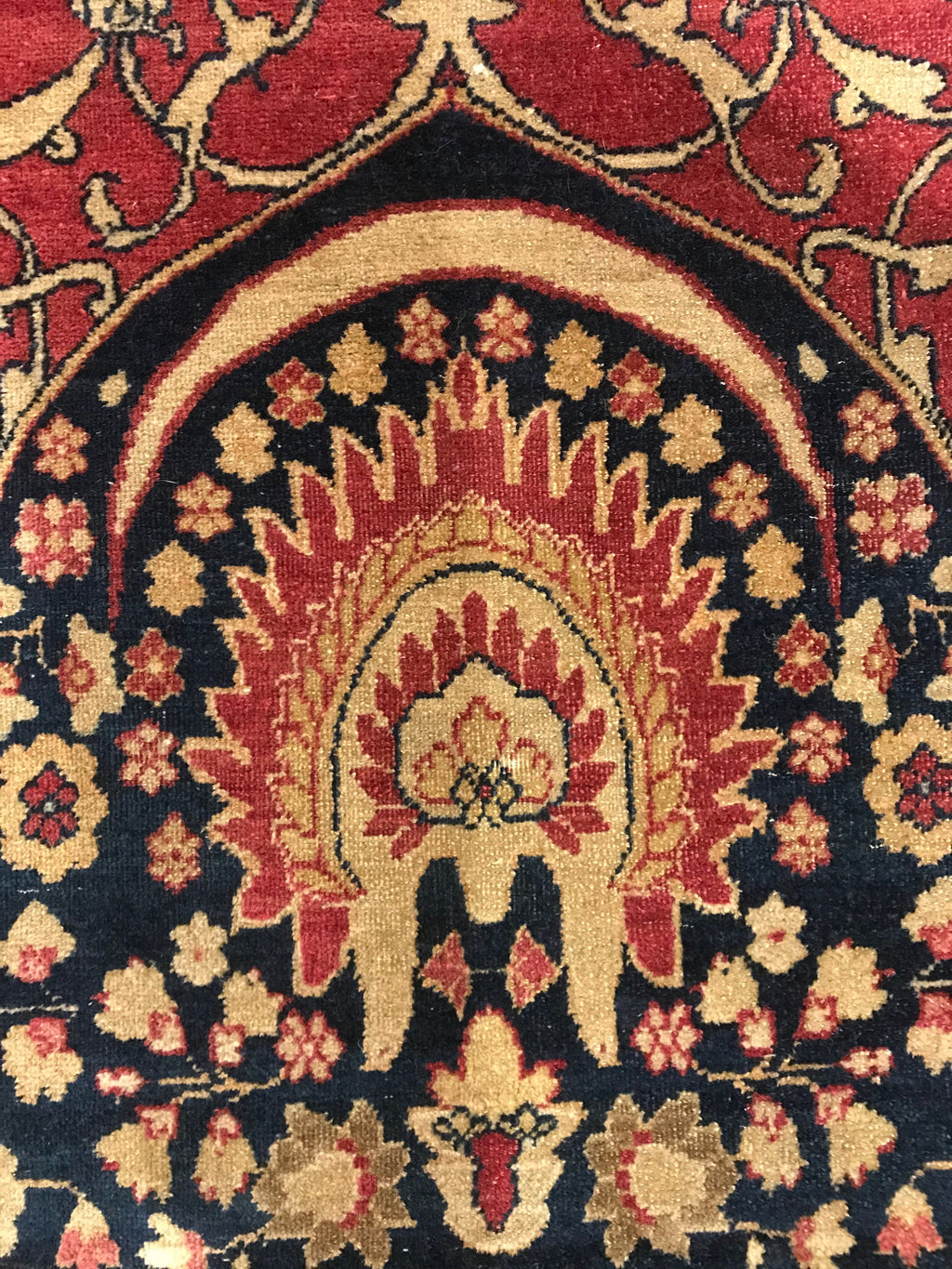 Antique Persian Kerman Ravar Rug- Millefleur 30077