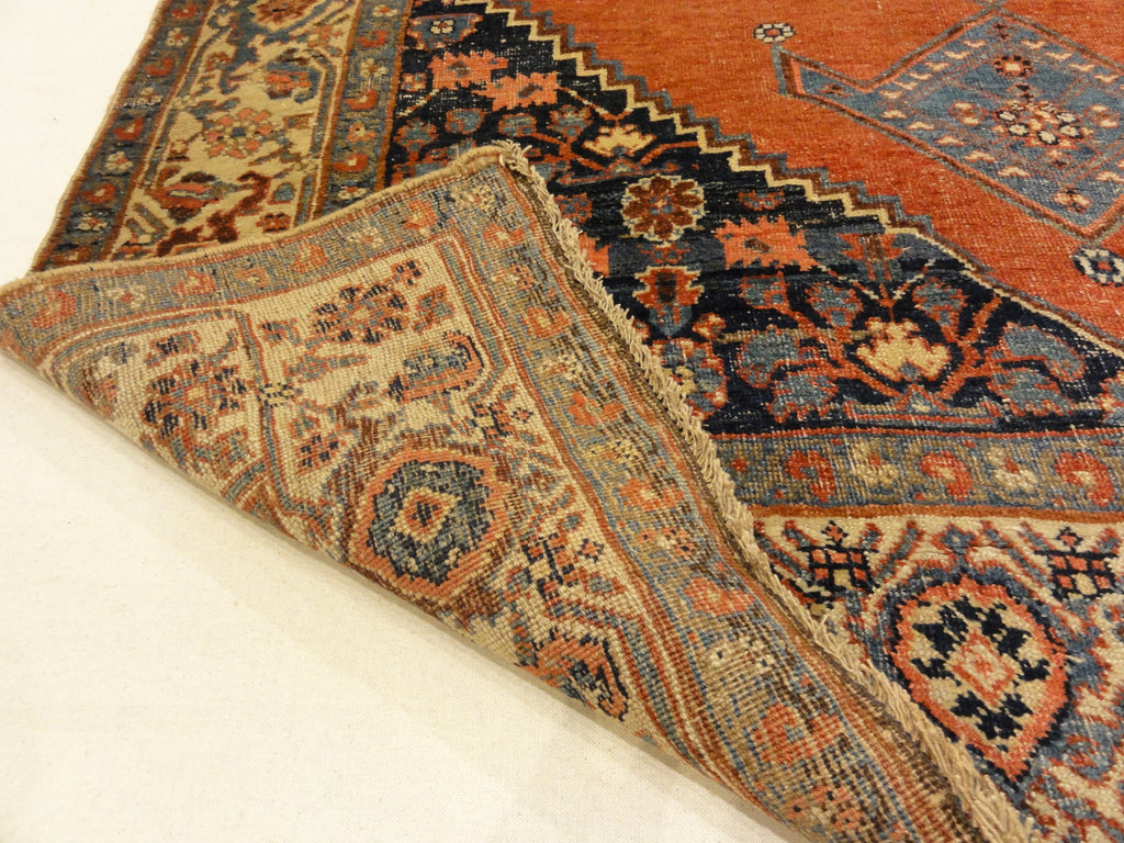 Antique Halvai Bijar Mid 19th Century Wool Foundation Rug 30131