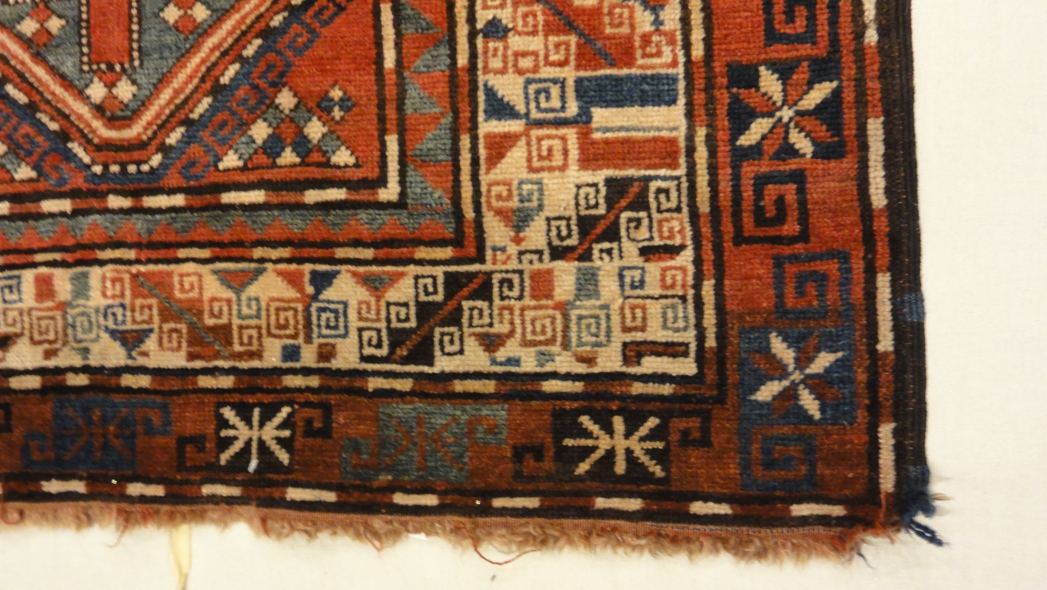 34570 Antique Kazak Rug