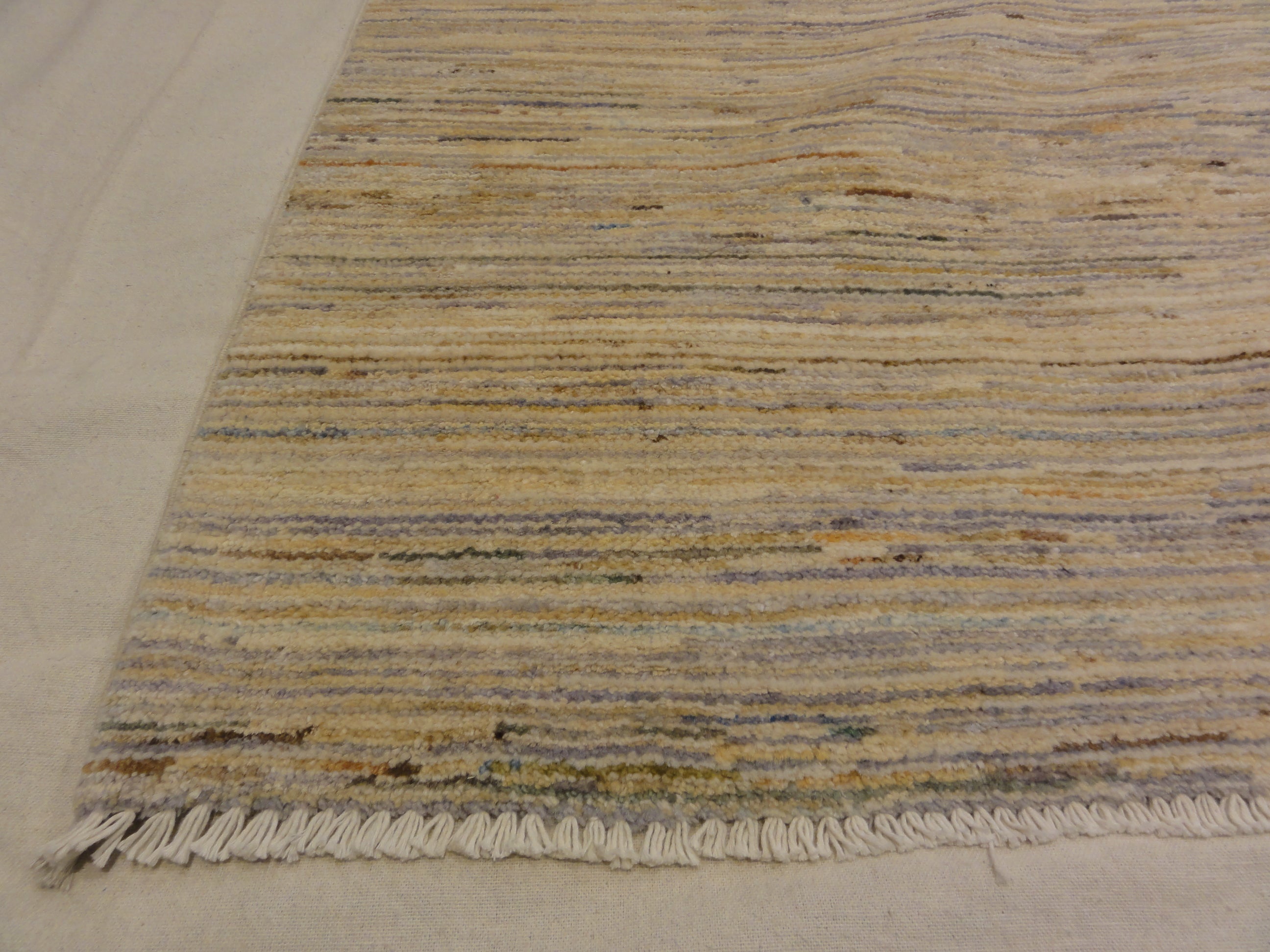 Leesa Organic Modern Stripes Rug. Ziegler and Company in collaboration with high end interior designer Leesa Wilson Goldmuntz in Santa Barbara, California.