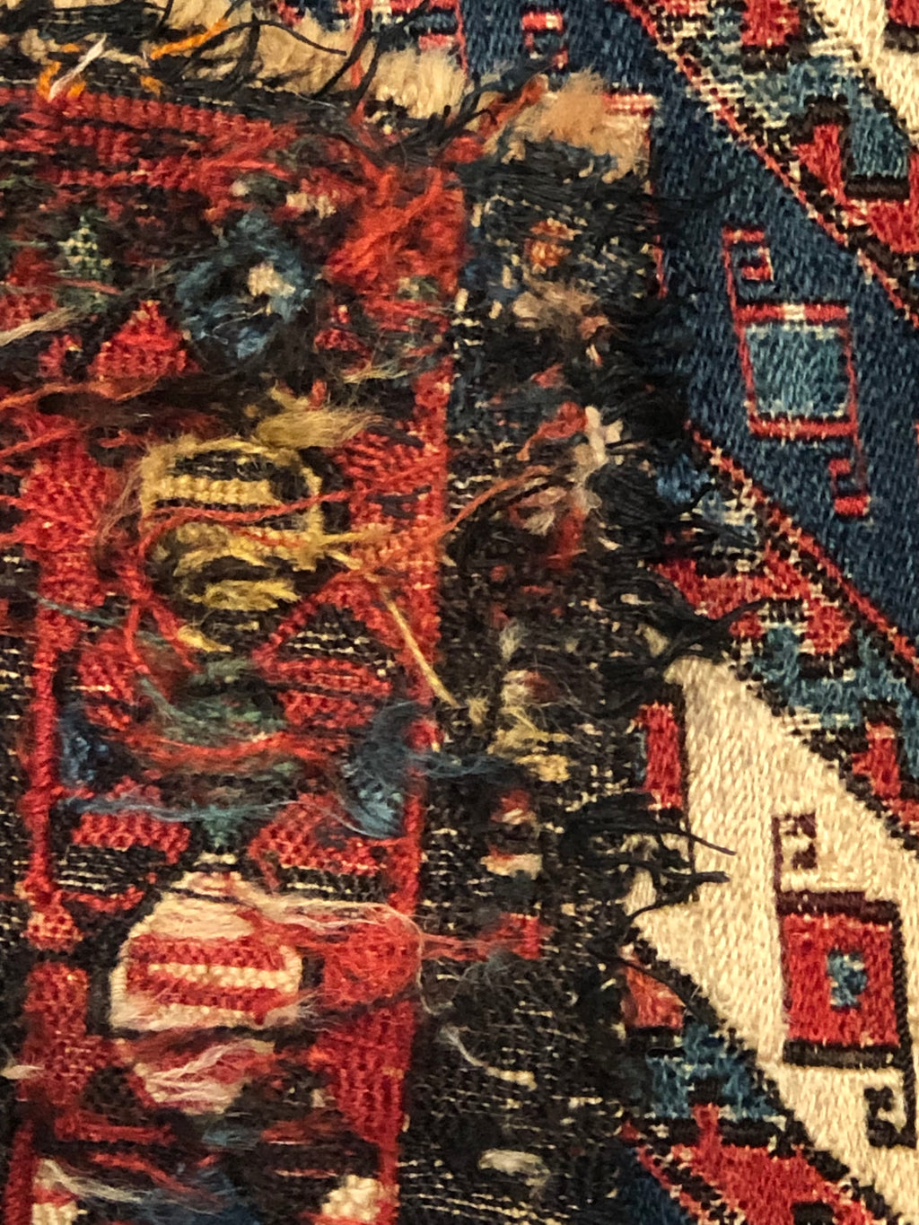 38219 Antique Caucasian Sumak Bagface