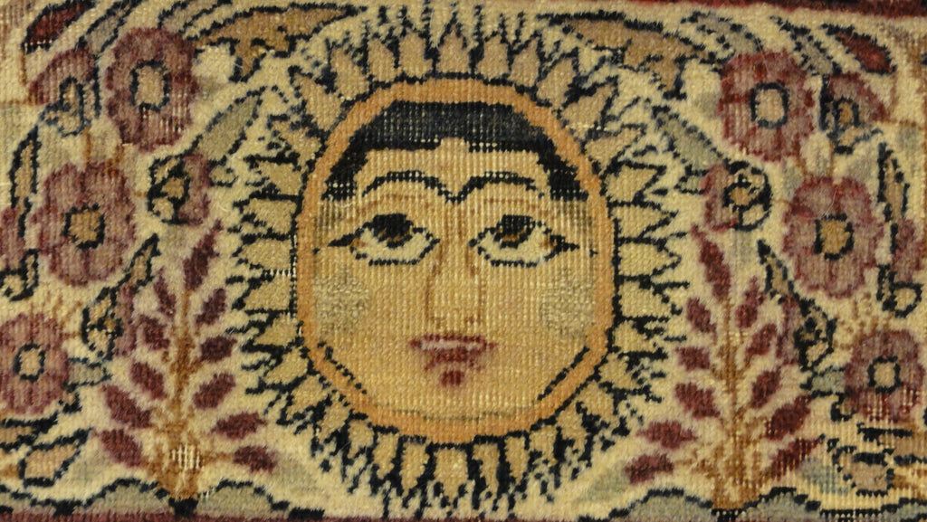 Antique Tree of Life Kerman Rug 34559