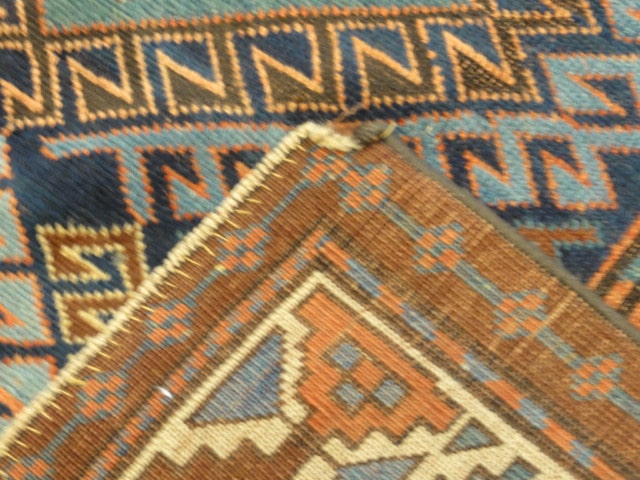 33852 Antique Kazak Rug