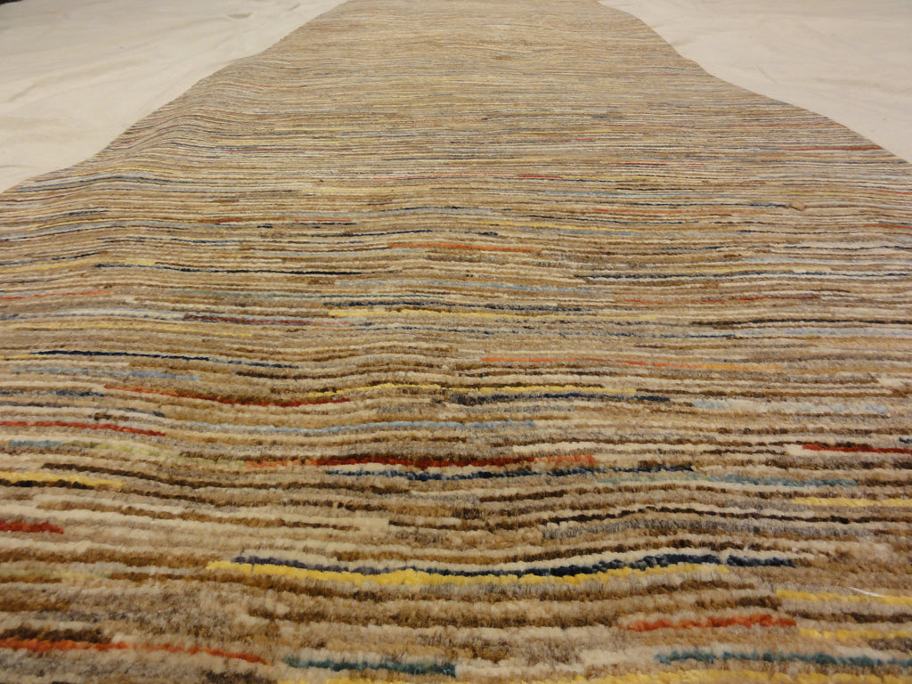 30684 Ziegler & Co. Leesa Organic Modern Stripes long Runner Rug