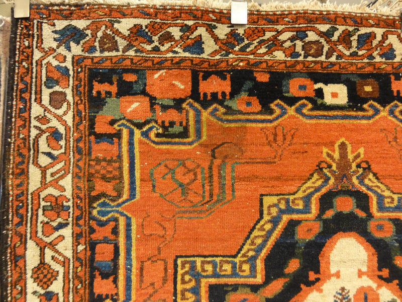 35216 Antique Bakhtiari Flower Rug