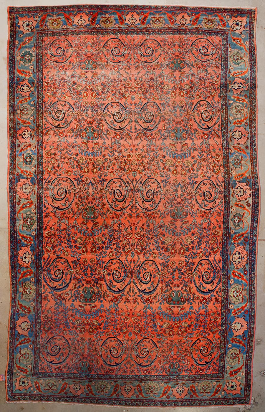 Antique Persian Bijar Mostufi Design | Santa Barbara Design Center | Rugs and More