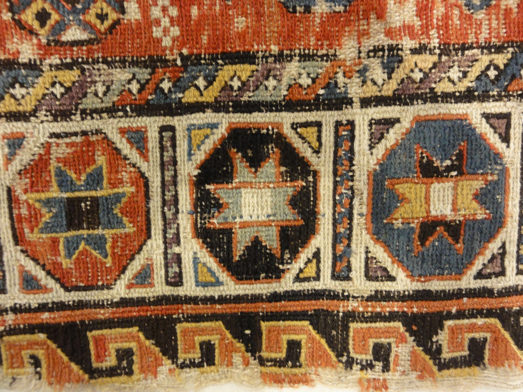 Antique Rare Size and Design Soumak Rug. A piece of genuine antique woven carpet art sold by the Santa Barbara Design Center, Rugs and More.
