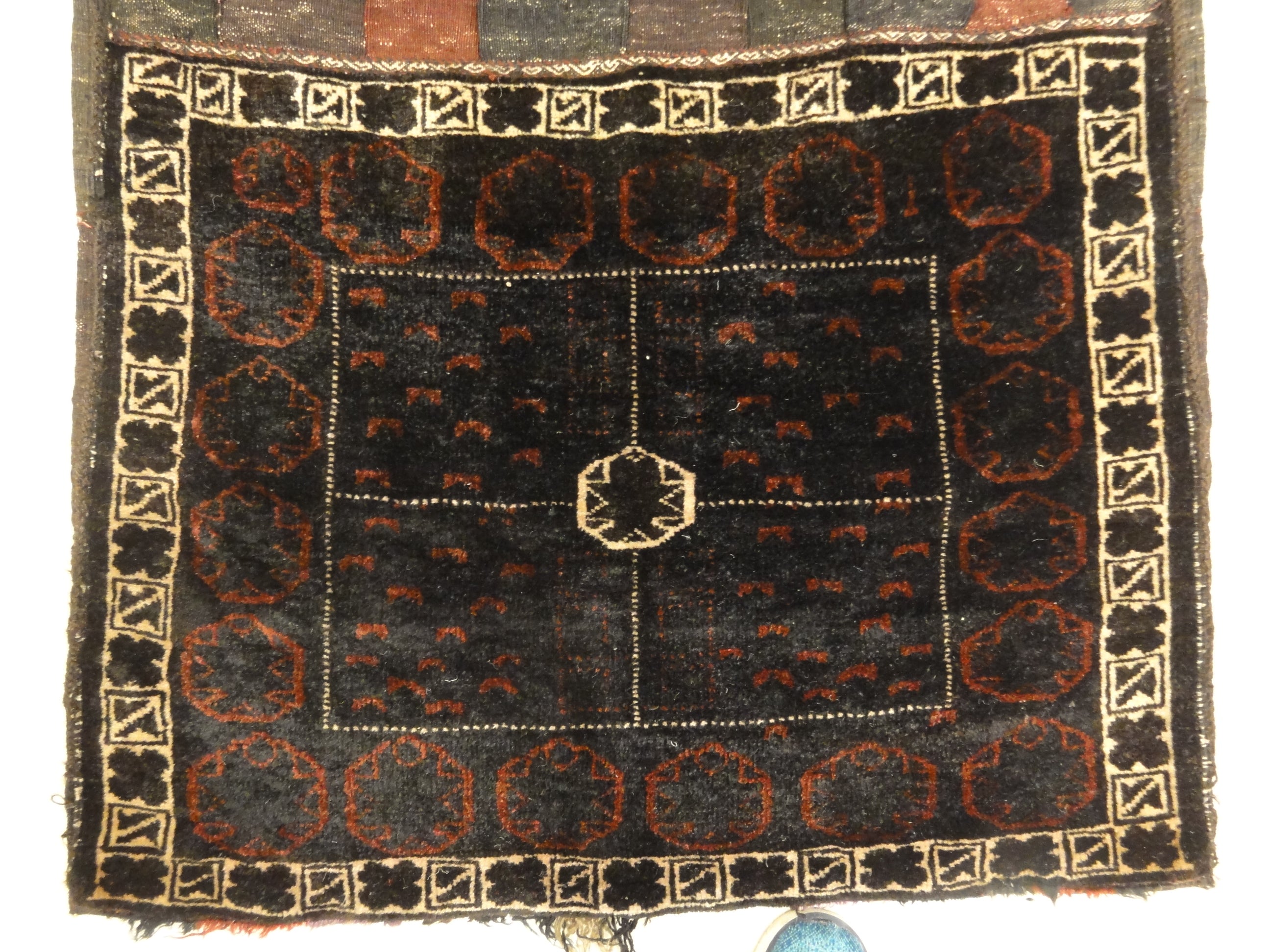 30163 Antique Persian Beluch Complete Saddle Bag