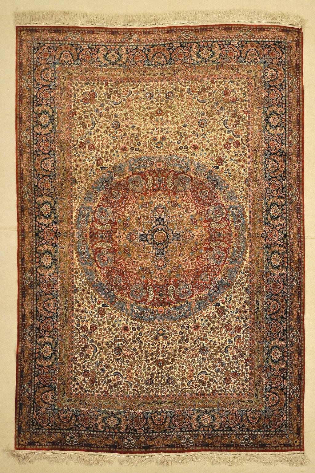 Finest Silk Persian Tabriz Garden of Paradise One of the Finest in the World Genuine Woven Carpet Art Santa Barbara Design Center