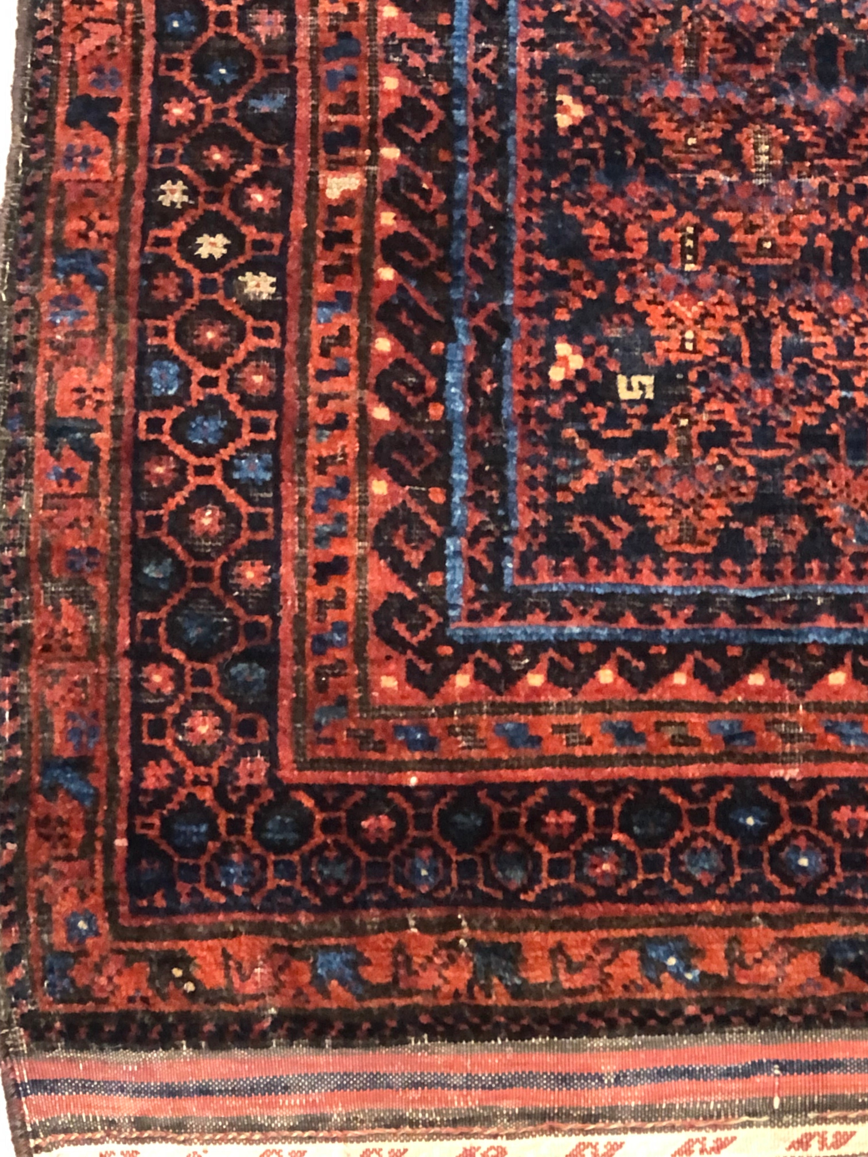 37890 Antique Dokhtar e Ghazi Baluchi Prayer Rug