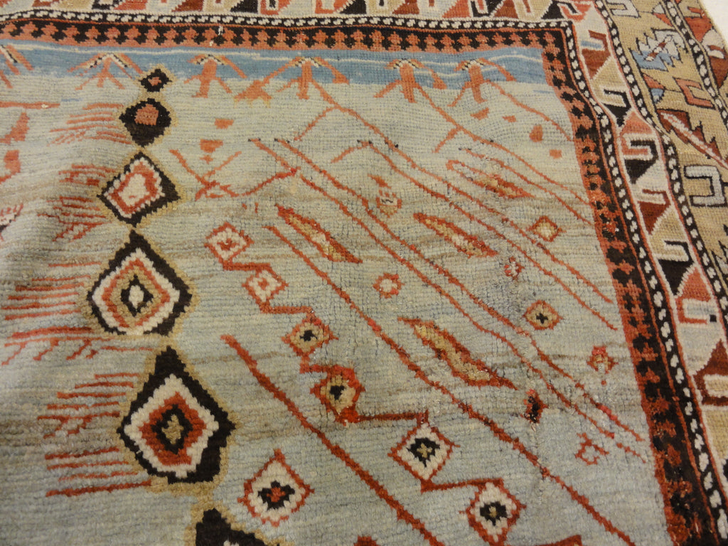 Unique antique Caucasian Shirvan Prayer Rug 30251