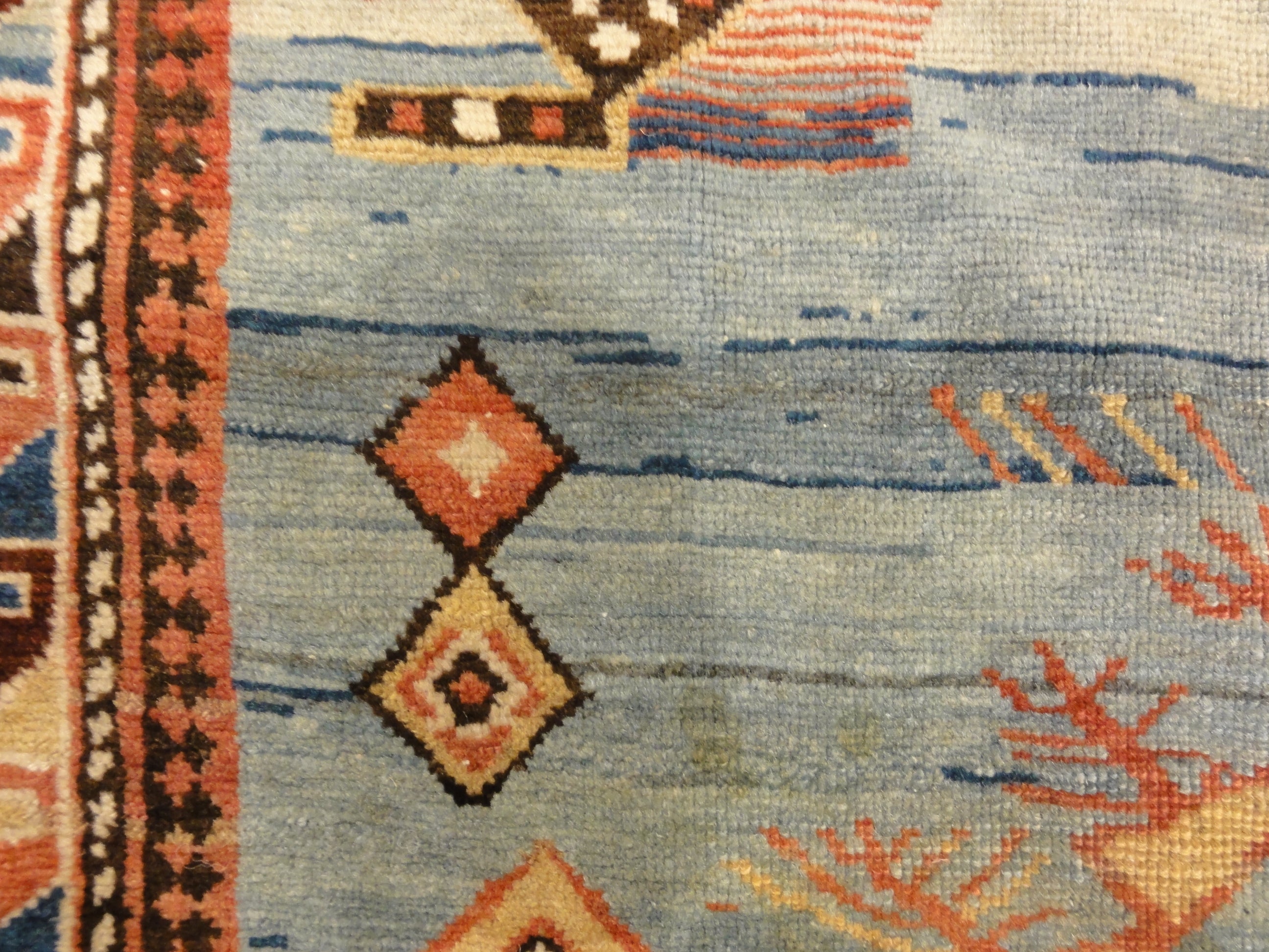 Unique antique Caucasian Shirvan Prayer Rug 30251