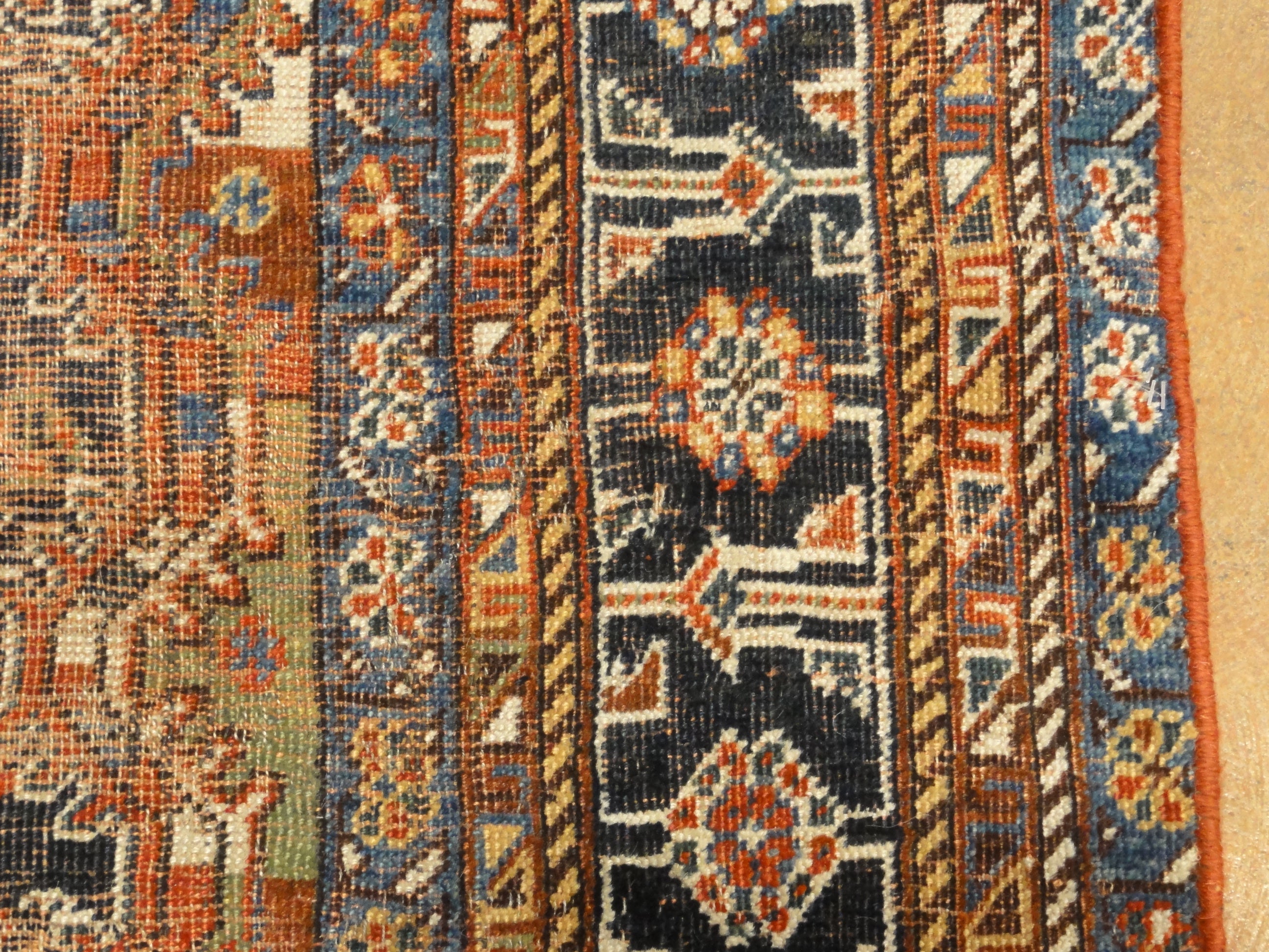Antique Qashqai Rug 34976