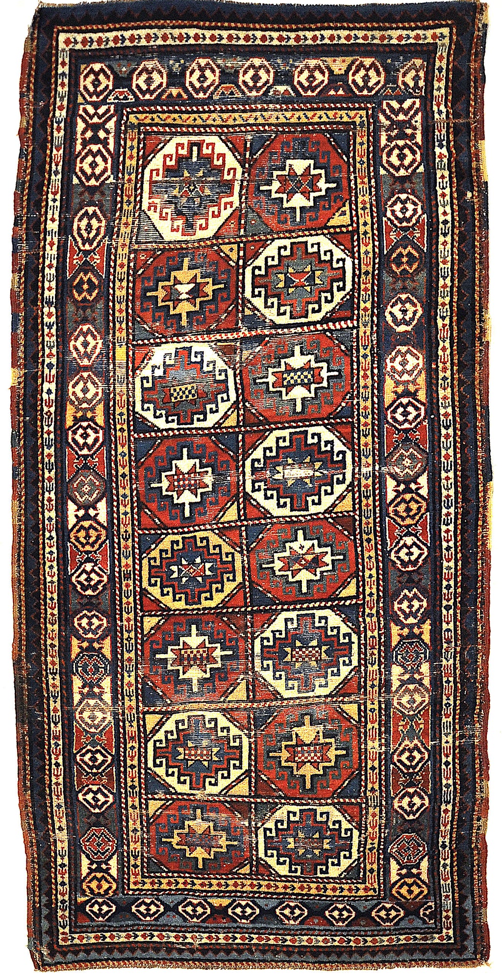 The finest antique Gendje rug. A piece of genuine Caucasian woven carpet art. Sold at Santa Barbara Design Center, Rugs and More.