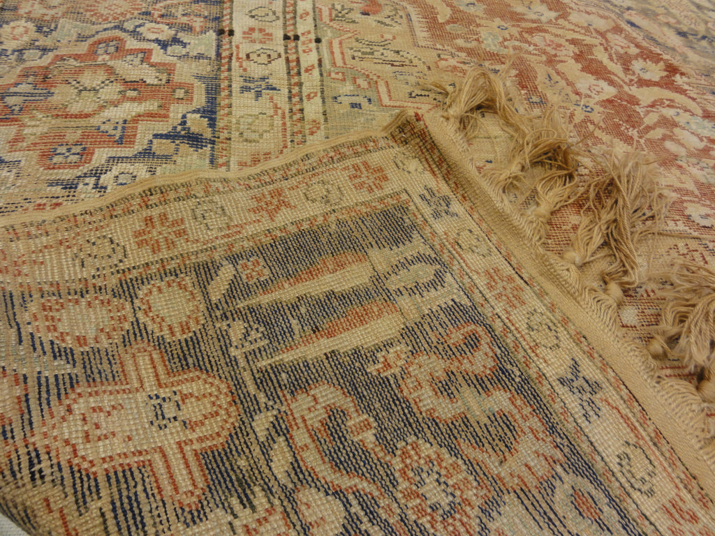 Antique Silk Turkish Kaysari Rug . A piece of genuine, woven carpet art sold by the Santa Barbara Design Center, Rugs and More.