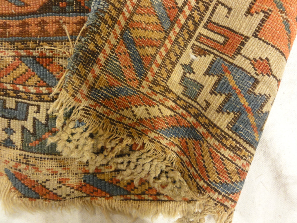 Antique Kuba East Caucasian Rug. A piece of genuine authentic woven carpet art sold by Santa Barbara Design Center, Rugs and More.