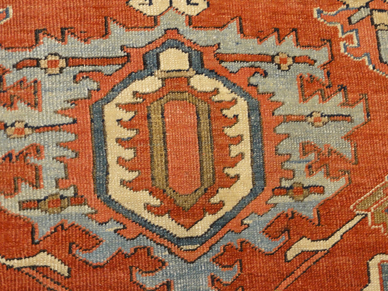 28411 Rare Antique Serapi