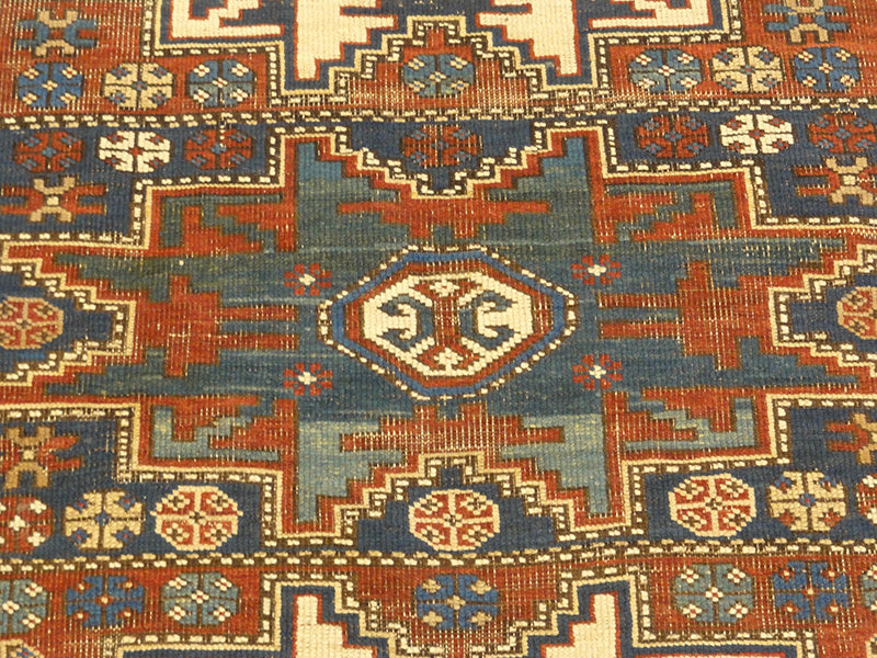 31562 Antique Lesghi Star Kuba Rug