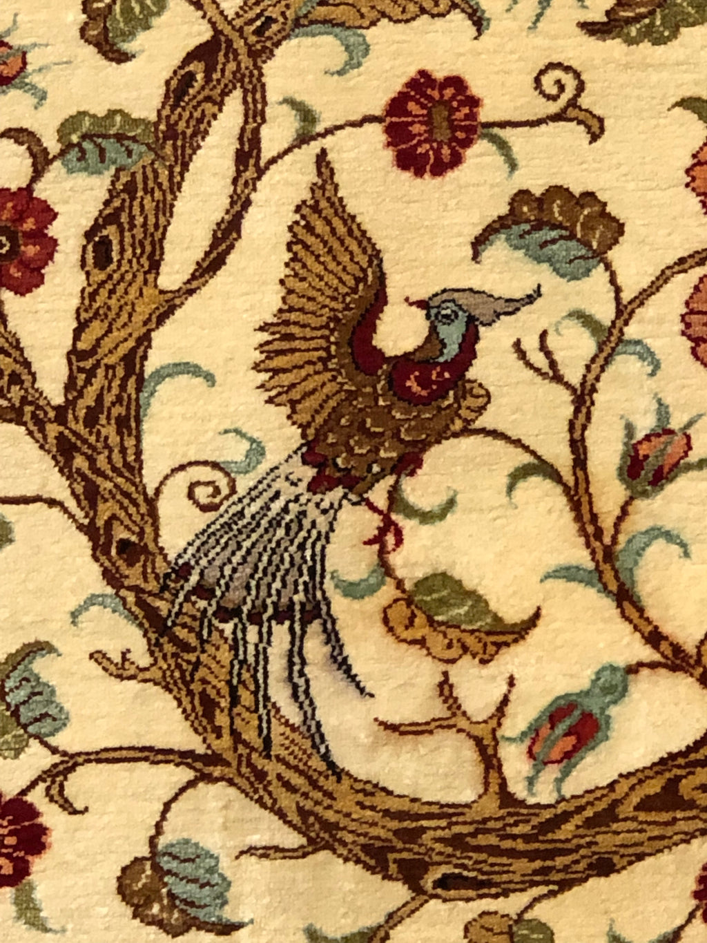 Vintage Fine Persian Silk Rug 37909