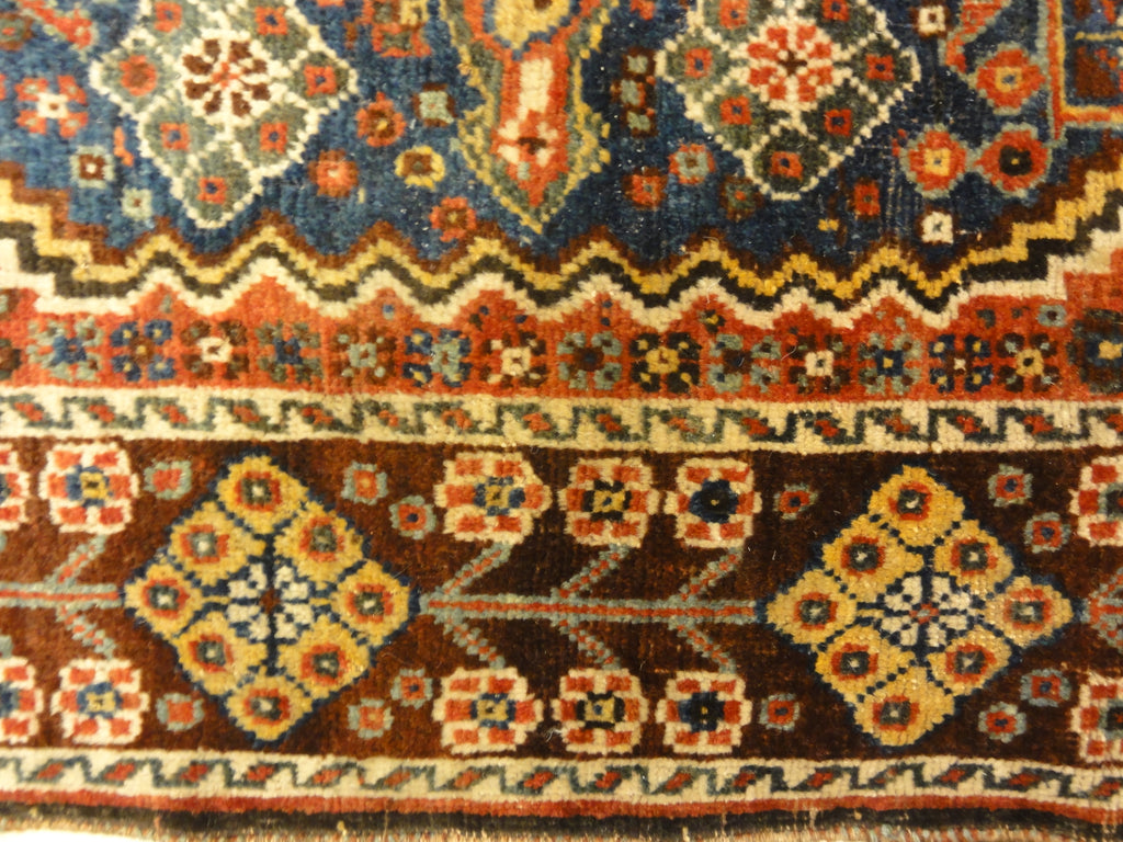 Antique Persian Qashgai Woven Circa 1890 Genuine Authentic Intricate Woven Carpet Art Santa Barbara Design Center Rugs and More