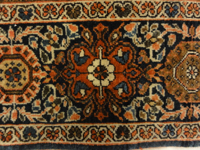 Fine Antique Sarouk Farahan Botteh with Rare Ivory Background 30107