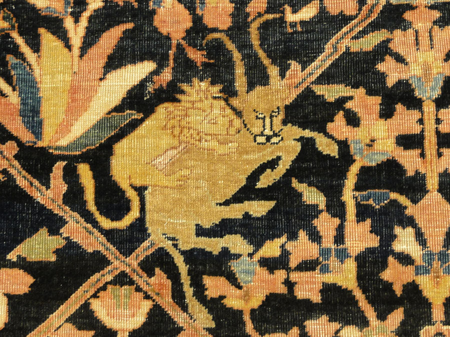 27672 Antique Farahan Rug rare format