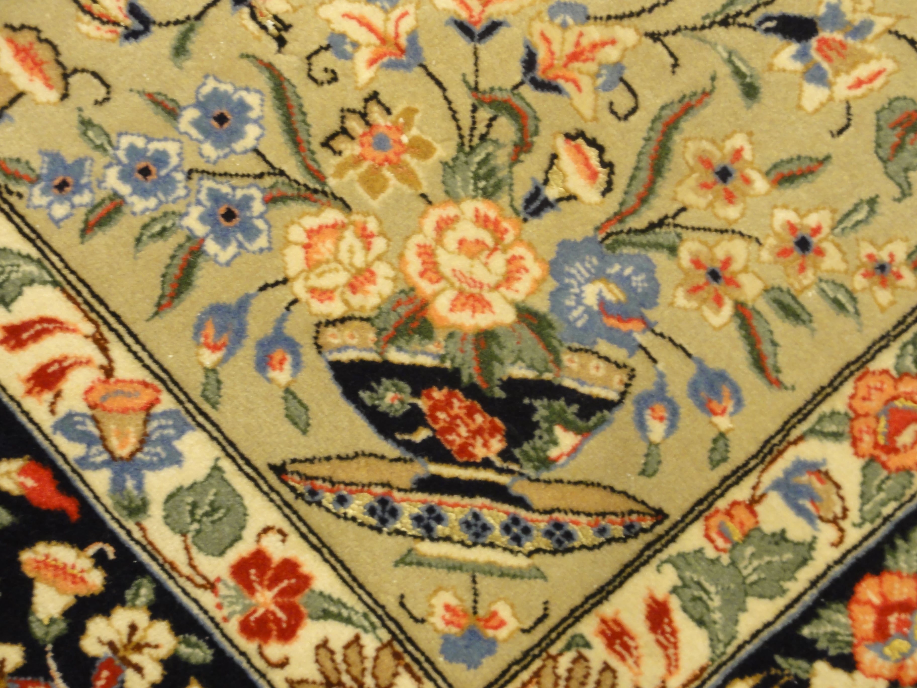 Vintage Persian Qum 33271