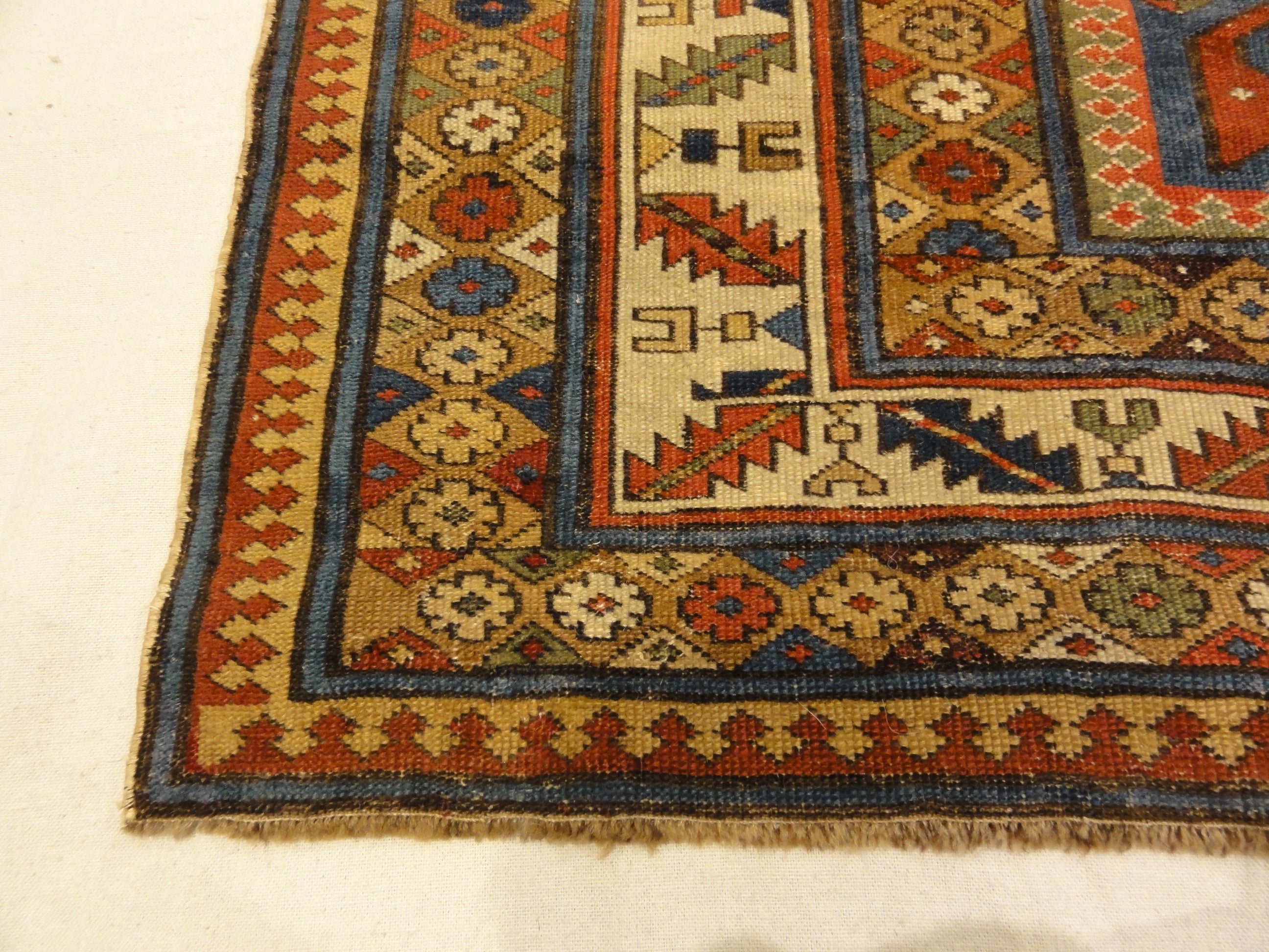 Antique Early 19th Century Shirvan Runner Rug. A piece of genuine authentic woven carpet art sold by the Santa Barbara Design Center Rugs and More.