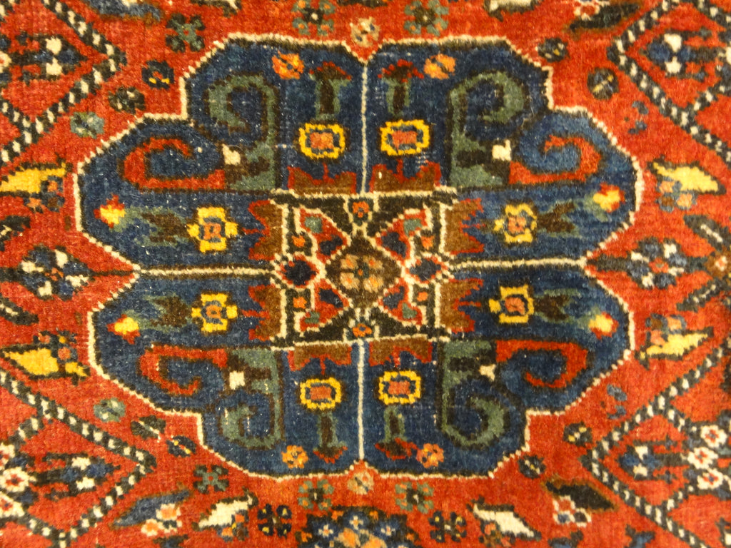 36248 Antique Persian Qashqai Rug Woven Circa 1900